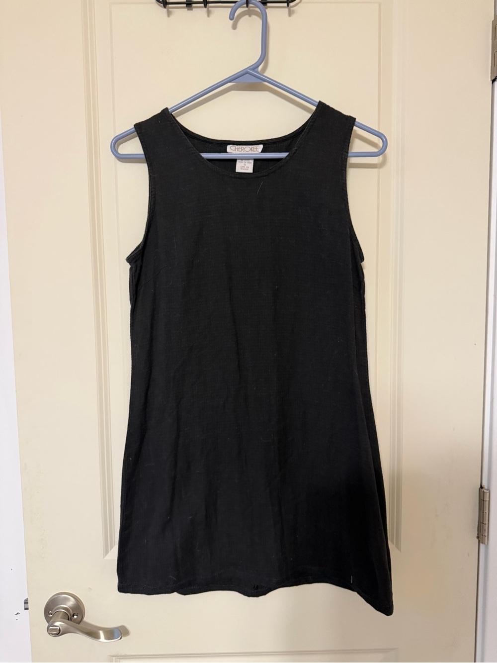 Vintage Cherokee Black Scoop Neck mini dress Top